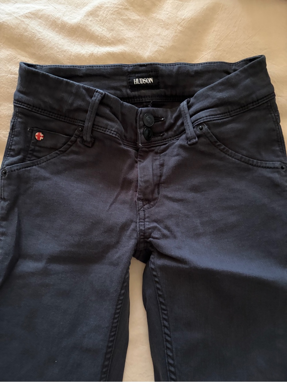 Hudson Jeans Straight Leg Dark Gray Women's Jeans